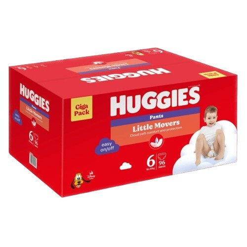 Huggies® Little Movers Pants box plenkové kalhotky 6 (15–25 kg)