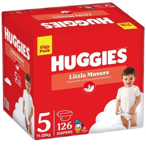 Huggies 5 11–25 kg jednorázové plenky 126 ks box