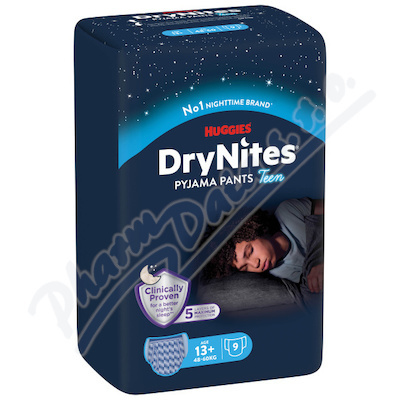 DRY NITES® Natahovací kalhotky pro chlapce od 13+ let 9 kusů