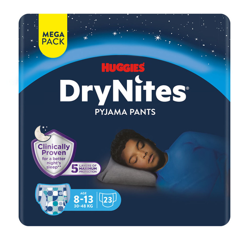 DRY NITES® Mega Natahovací kalhotky pro chlapce 8-13 let 23 kusů