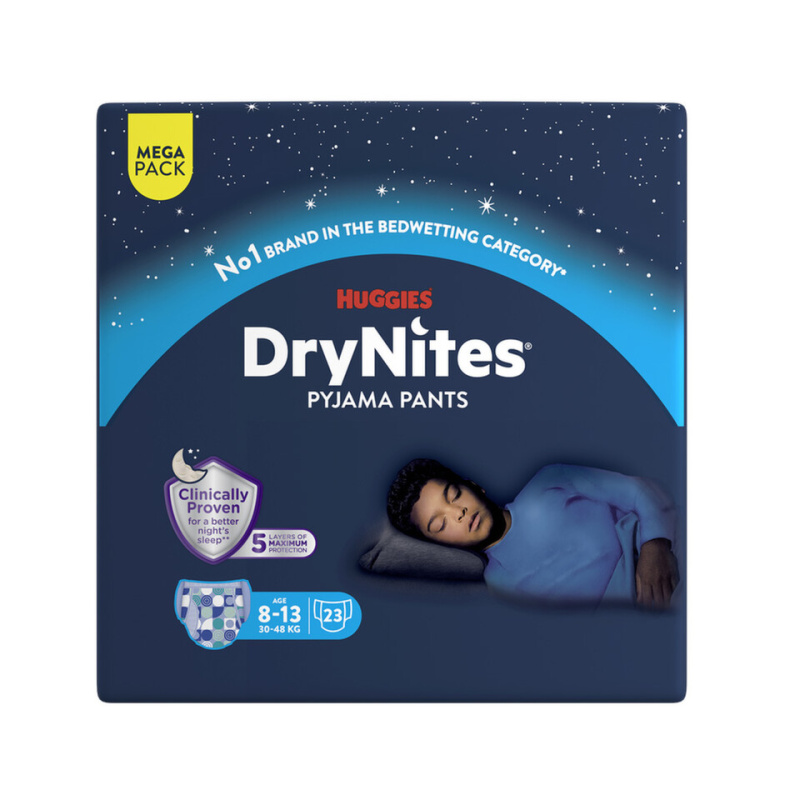 DRY NITES® Mega Natahovací kalhotky pro chlapce 8-13 let 23 kusů