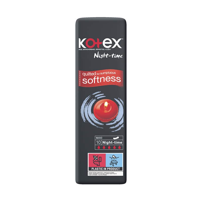 Kotex Night-time Maxi vložky 10 ks