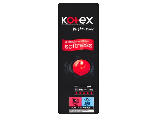 Kotex Night-time Maxi vložky 10 ks