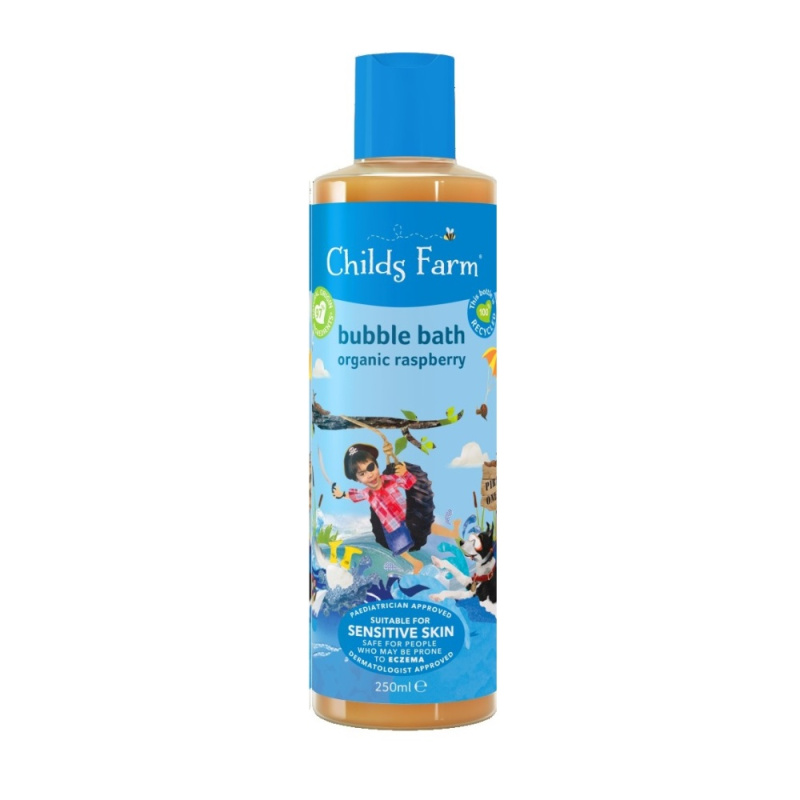Childs Farm Bubble Bath bublinková koupel a mycí gel Raspberry 250 ml
