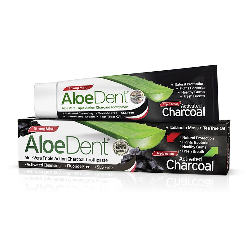 AloeDent zubní pasta s aktivním uhlím Charcoal 100ml