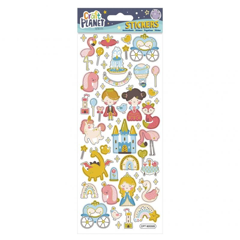 Samolepky třpytivé 10x23cm - Pohádka