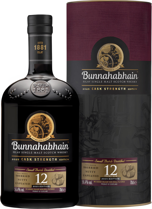 Bunnahabhain 12 ročná Cask Strength 2025 56,4% 0,7l