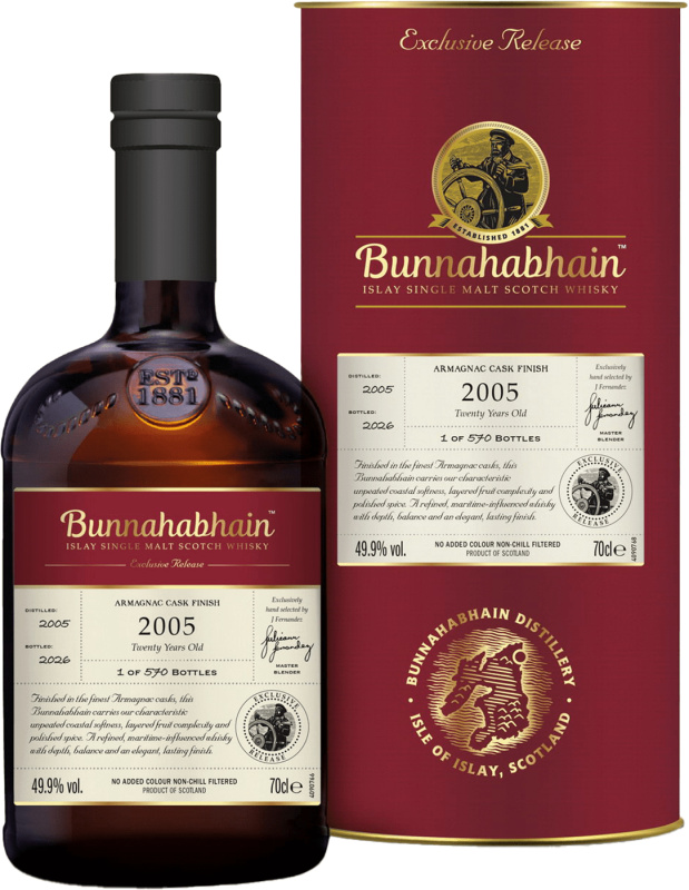 Bunnahabhain 20 letá Armagnac Cask Finish 49,9% 0,7l