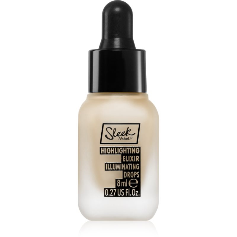 Sleek Highlighting Elixir Illuminating Drops tekutý rozjasňovač s kapátkem odstín Poppin Bottles 8 ml
