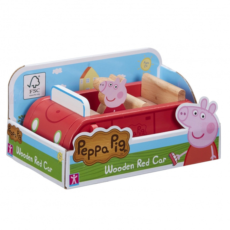 CHARACTER Prasátko Peppa Dřevěné auto