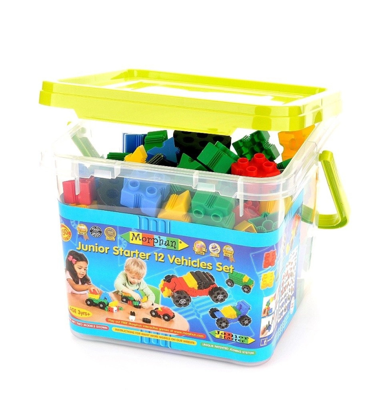 Morphun Junior Starter Stavebnice 12 Vozidel, 150 Dílů