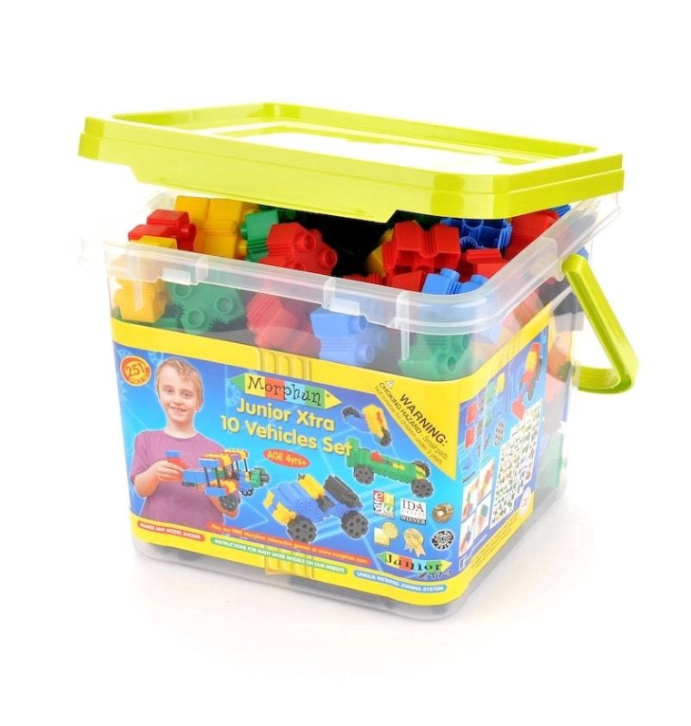 Konstrukční stavebnice Morphun 10 Vozidel - 251 dílů