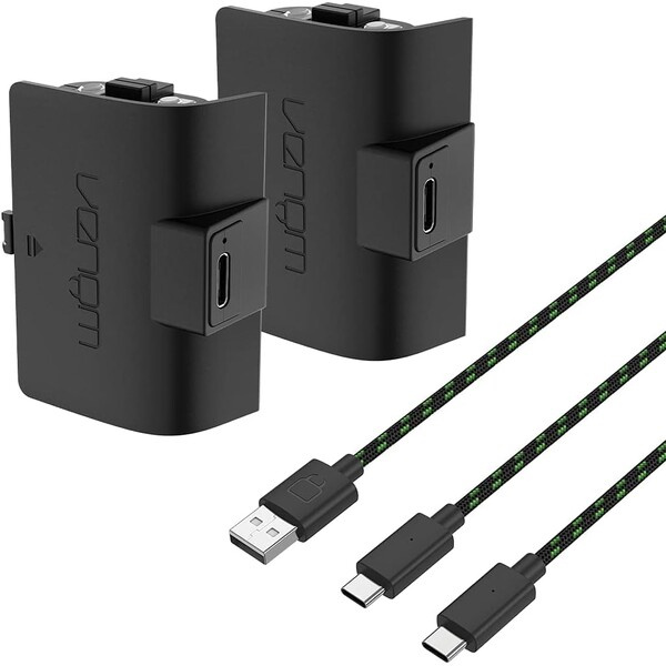 VENOM VS2882 Xbox Series S/X & One Black Twin Battery Pack + 3m kabel Černá