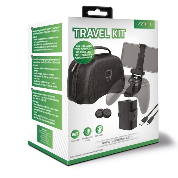 VENOM VS4830 Xbox Series S/X & One Travel Kit Černá