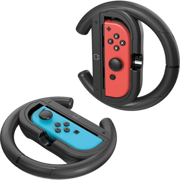Venom VS4934 Racing Wheel set volantů pro Joy-Con/Joy-Con 2 ovladače Černá