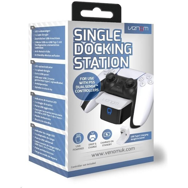 VENOM VS5000 White PS5 Single Docking Station Bílá
