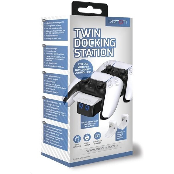 Venom VS5001 PS5 Dual Charging Station Bílá