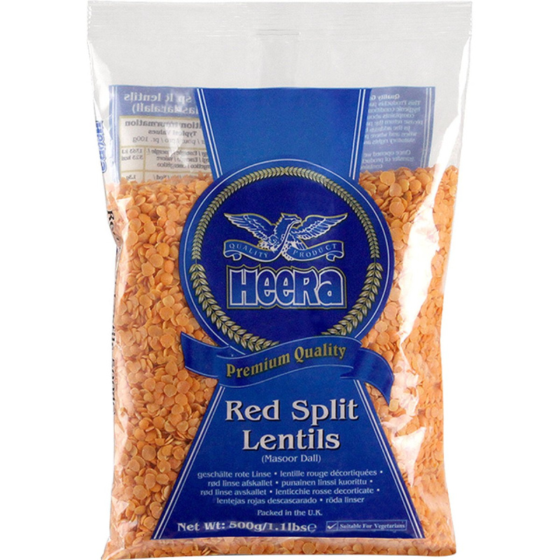 Heera Červená čočka loupaná půlená (Masoor dall)