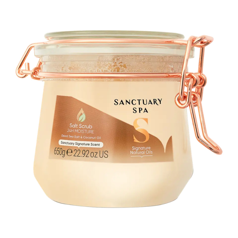 Sanctuary Spa Signature Natural Oils solný peeling pro výživu a hydrataci 650 g