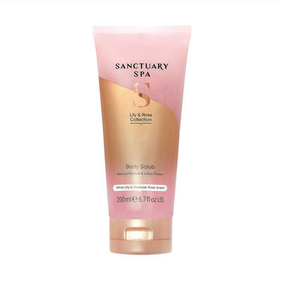 Sanctuary Spa Lily & Rose gelový peeling s vyhlazujícím efektem 200 ml