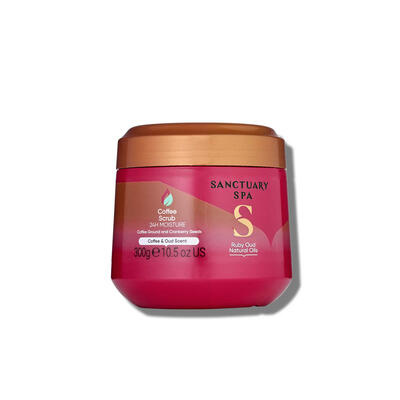 Sanctuary Spa Ruby Oud kávový tělový peeling 300 ml
