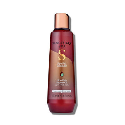 Sanctuary Spa Ruby Oud pečující sprchový olej s vyživujícím účinkem 250 ml