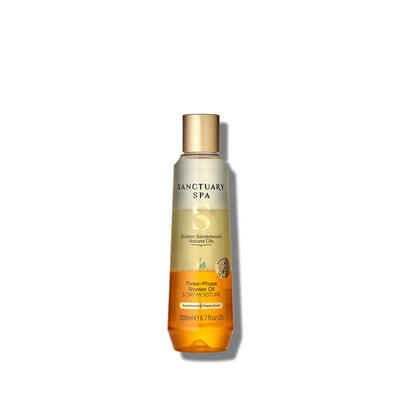 Sanctuary Spa Golden Sandalwood třífázový sprchový olej 200 ml