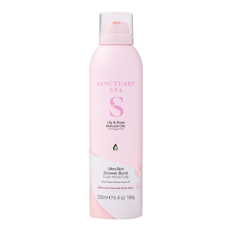 Sanctuary Spa Lily & Rose sprchová pěna s vyživujícím účinkem 200 ml