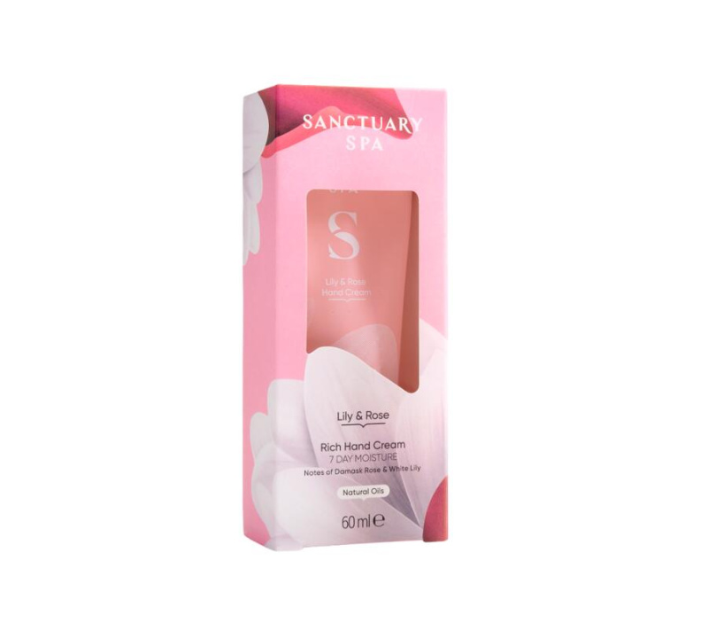 Sanctuary Spa Lily & Rose hydratační a zvláčňující krém na ruce 60 ml