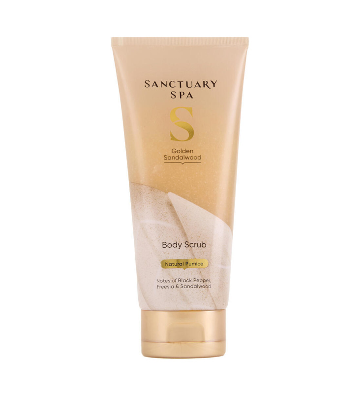 Sanctuary Spa Golden Sandalwood gelový peeling na tělo 200 ml