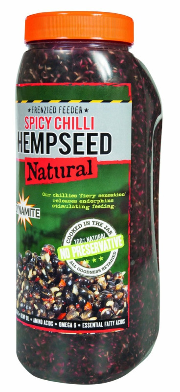 Dynamite baits partikl frenzied spicy chilli hempseed 2,5 l