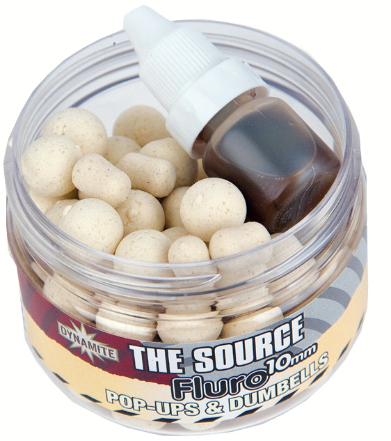 Dynamite baits pop-up fluoro the source white - 10 mm