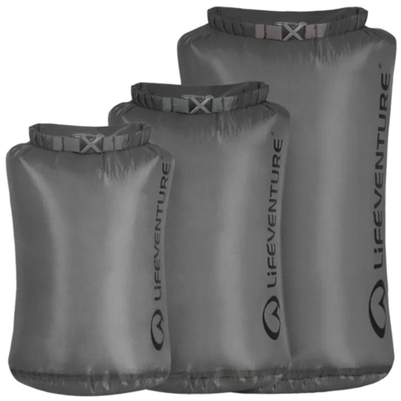 Lifeventure Ultralight Dry Bag Multipack, unisex, šedá