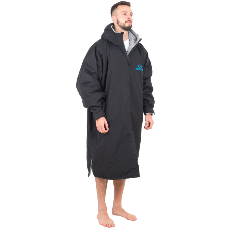 Lifeventure Thermarobe s dlouhými rukávy a fleecovou podšívkou, unisex, černá