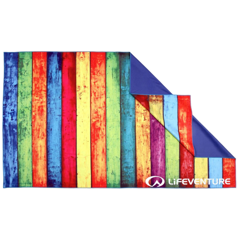 LifeVenture SoftFibre Trek Towel multifunkční ručník striped planks