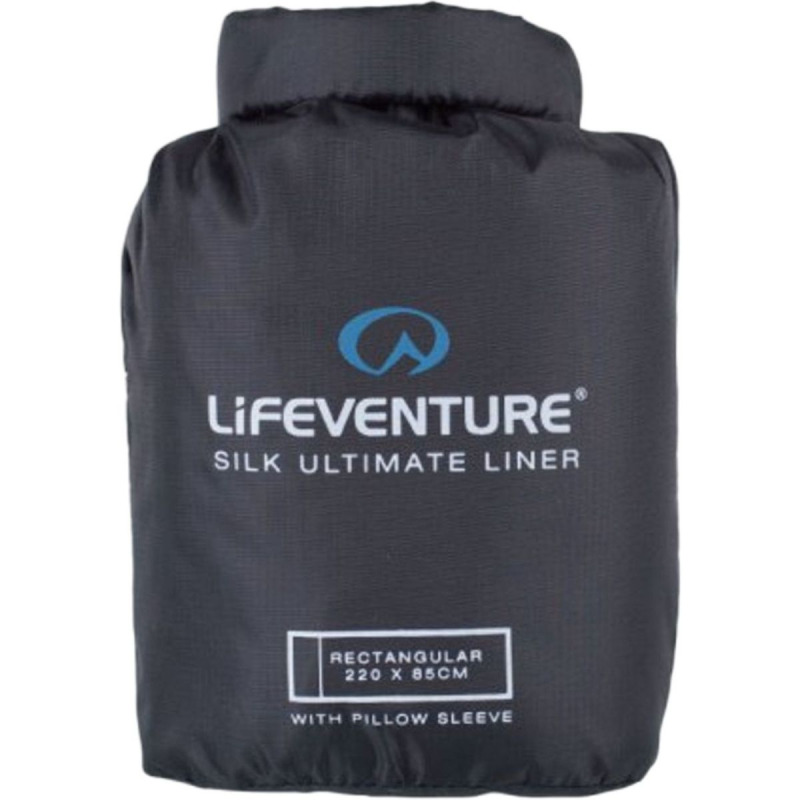 Lifeventure Silke Ultimate Vložka do spacáku, obdélníková, černá