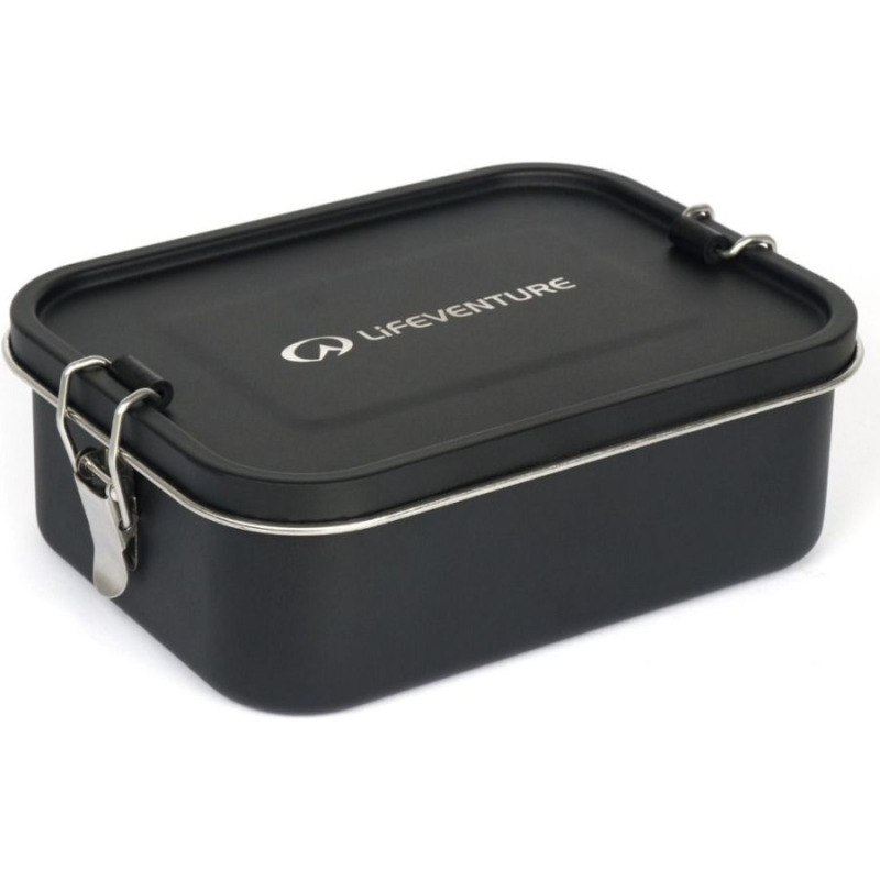 Lifeventure Stainless Steel Mess Tin Container, krabička na jídlo, černá