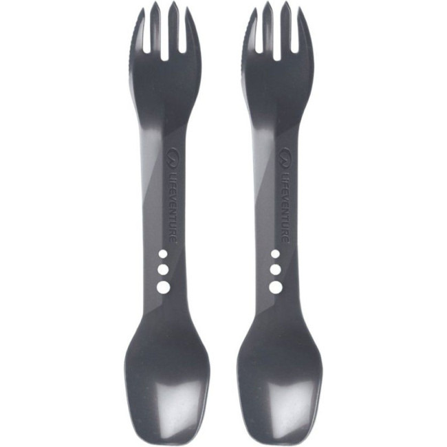 Lifeventure Ellipse Spork 2-Pack, příbor, šedá
