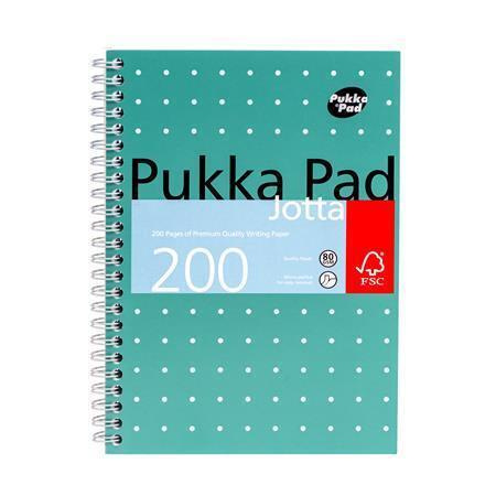 PUKKA PAD Blok "Metallic Jotta", A5, linkovaný, 100 listů, spirálová vazba