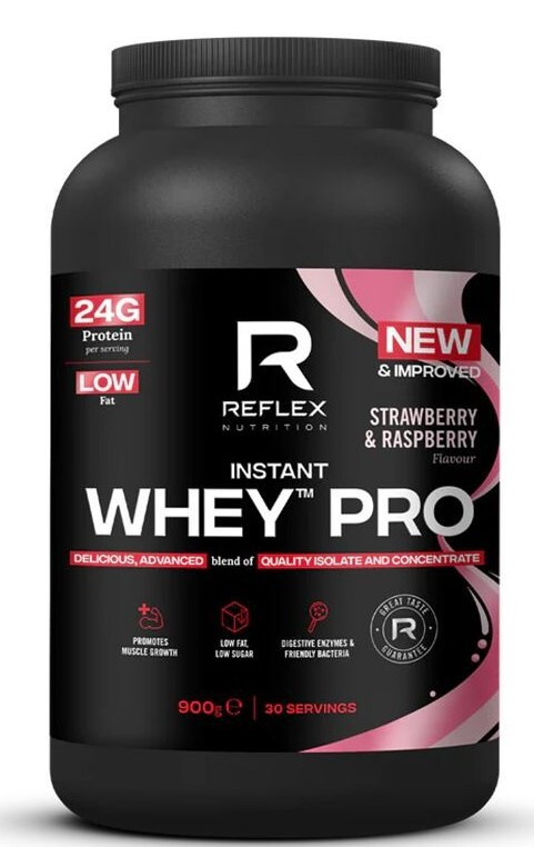 Reflex Instant Whey PRO 900 g NEW - jahoda/malina
