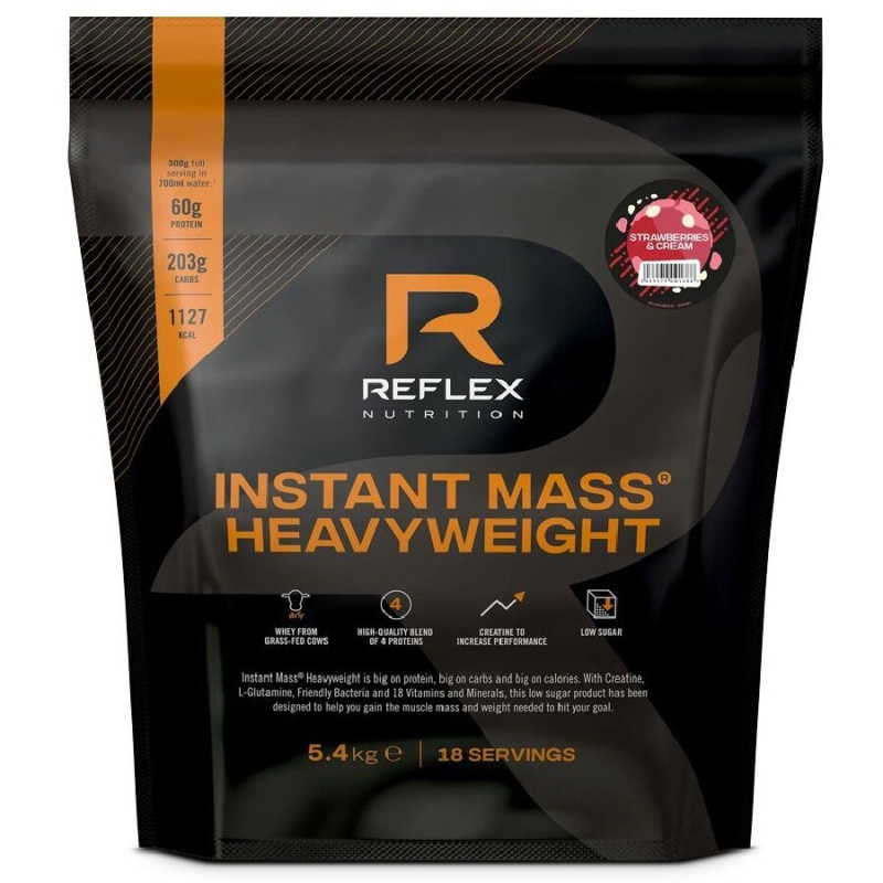Reflex Nutrition Instant Mass Heavy Weight Gainer 5400 g Příchuť: Jahoda