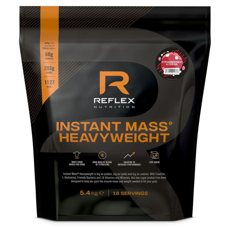 Reflex Nutrition Instant Mass Heavy Weight Gainer 5400 g Příchuť: Jahoda