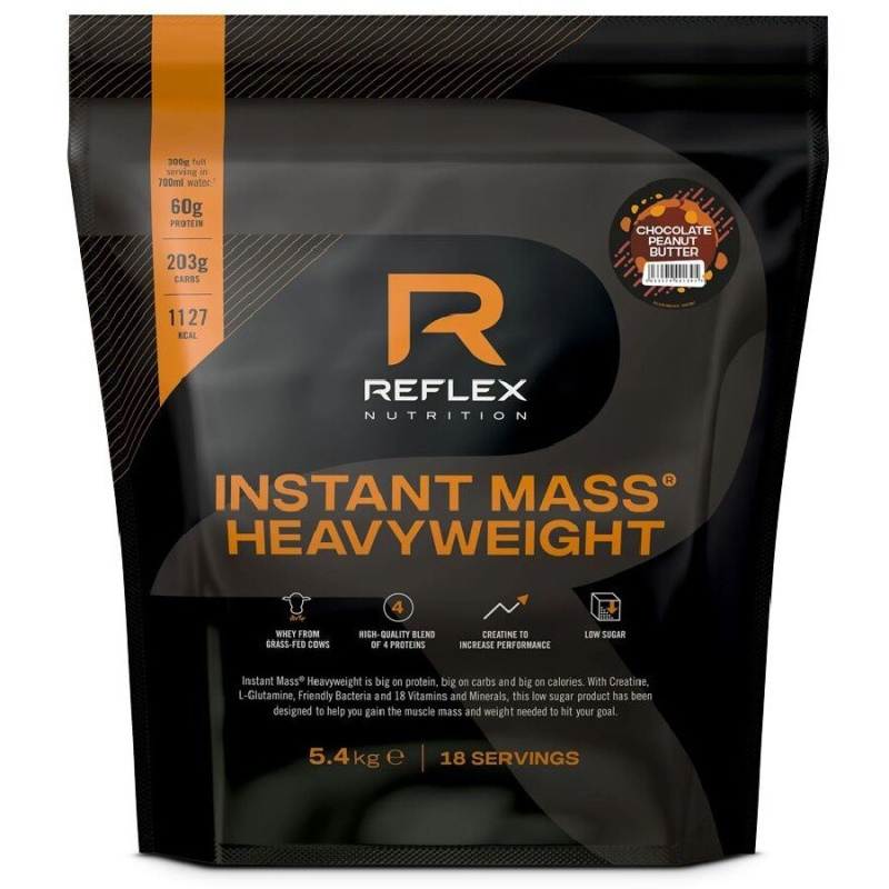 Reflex Nutrition Instant Mass Heavy Weight Gainer 5400 g Příchuť: Čokoláda/Arašídové máslo