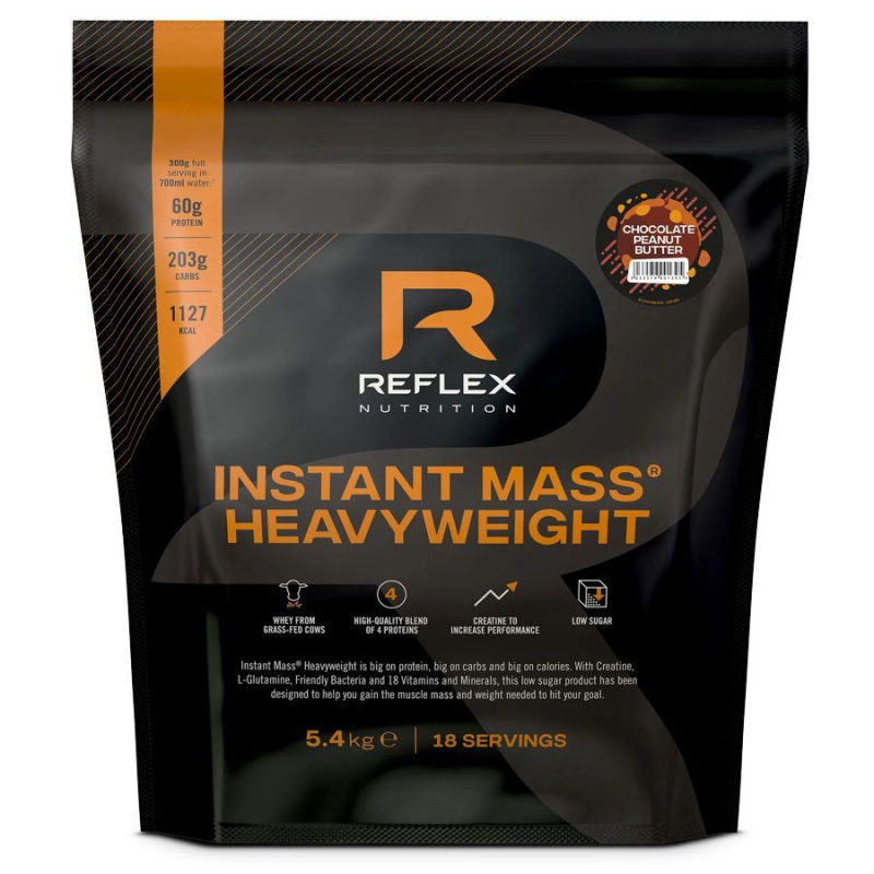 Reflex Nutrition Instant Mass Heavy Weight Gainer 5400 g Příchuť: Čokoláda/Arašídové máslo