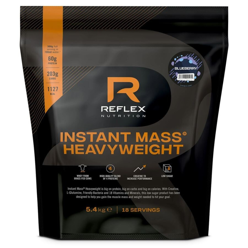 Reflex Nutrition Instant Mass Heavy Weight Gainer 5400 g Příchuť: Borůvka
