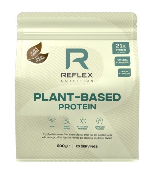 Reflex Plant Based Protein 600 g - kakao/karamel 