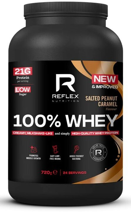 Reflex 100% Whey Protein 720 g NEW - slaný arašídový karamel