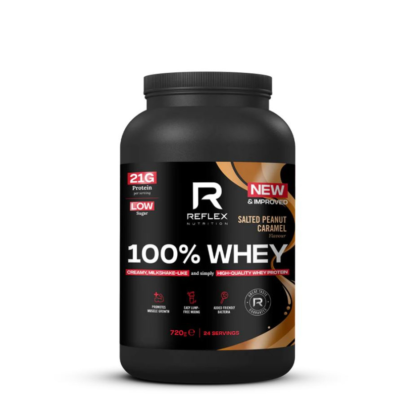 Reflex 100% Whey Protein 720 g NEW - slaný arašídový karamel