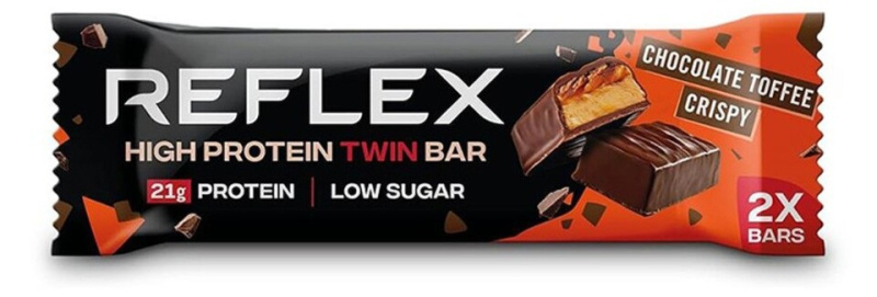Reflex High Protein Twin Bar 60 g - čokoláda toffee