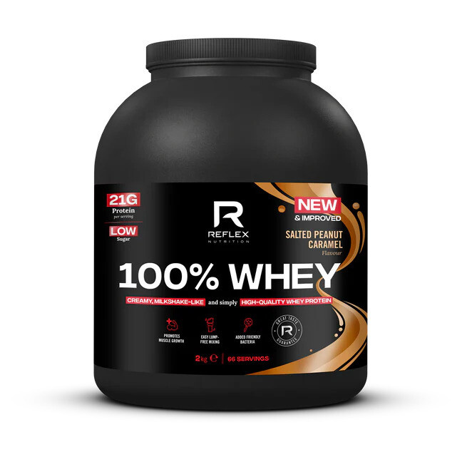 Reflex 100% Whey Protein 2000 g NEW - slaný arašídový karamel 